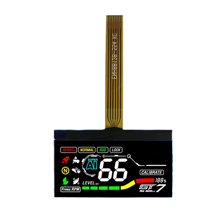 Custom Segment COG LCD Display Printed Color White Backlight Custom Segment COG LCD Display Printed Color White Backlight