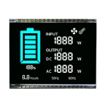 Custom High Contrast VA Segment LCD Display For UPS Power