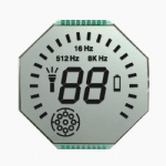 Custom Round HTN Segment LCD Display PIN Connect